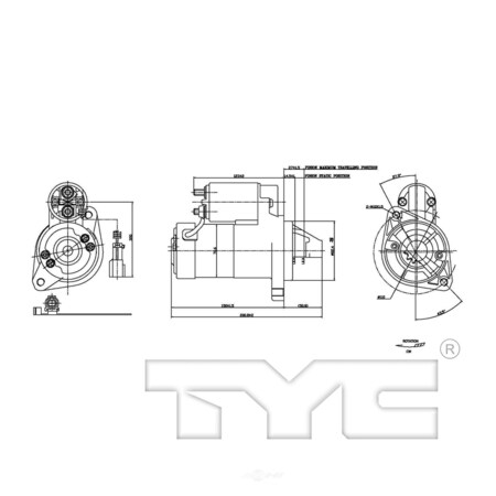 Tyc Starter Motor, 1-17859 1-17859