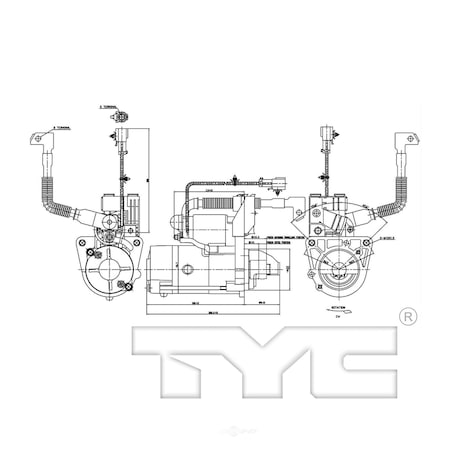 Tyc Starter Motor, 1-17867 1-17867
