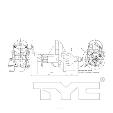 Tyc Starter Motor, 1-17892 1-17892