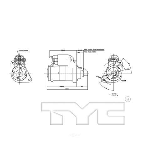 Tyc Starter Motor, 1-17946 1-17946