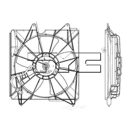 Tyc Engine Cooling Fan Assembly - Left, 601190 601190