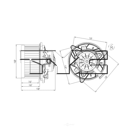Tyc HVAC Blower Motor, 700269 700269