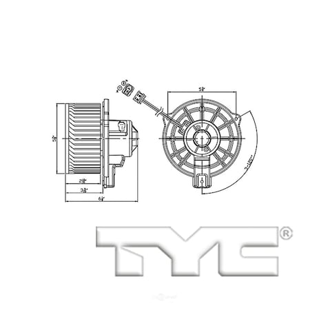 Tyc HVAC Blower Motor, 700286 700286