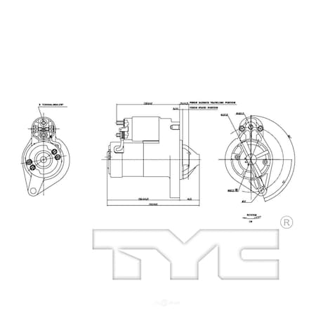 Tyc Starter Motor, 1-17879 1-17879