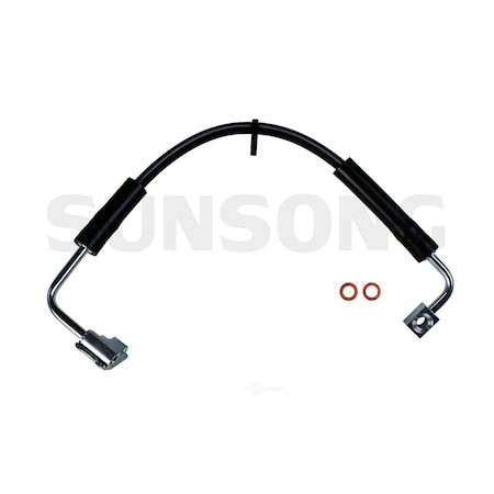 Sunsong Brake Hydraulic Hose - Front Left, 2202603 2202603