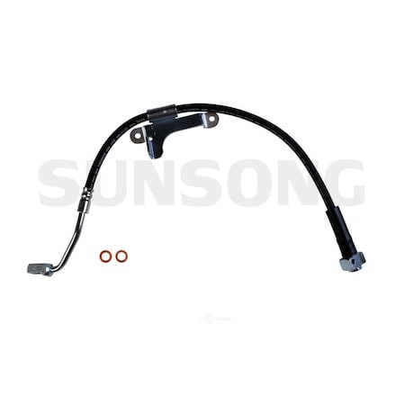 Sunsong Brake Hydraulic Hose - Front Left, 2202916 2202916