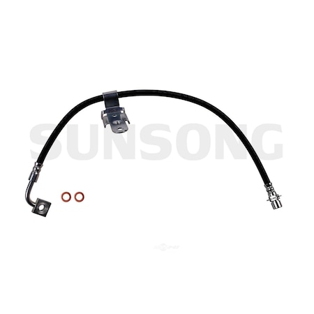 Sunsong Brake Hydraulic Hose - Front Left, 2204381 2204381