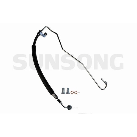 Sunsong Power Steering Pressure Line Hose Assembly 2003-2008 Hyundai Tiburon 3401118