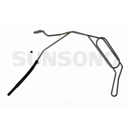 Sunsong Power Steering Return Line Hose Assembly - From Gear, 3401429 3401429