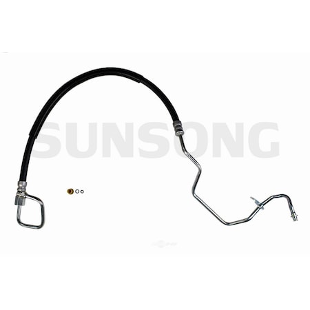 Sunsong Power Steering Pressure Line Hose Assembly - To Gear, 3401498 3401498