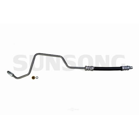 Sunsong Power Steering Pressure Line Hose Assembly - To Gear, 3401676 3401676