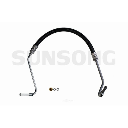 Sunsong Power Steering Pressure Line Hose Assembly-Hydroboost To Gear, 3401681 3401681