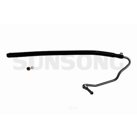 Sunsong Power Steering Return Line Hose Assembly - From Gear, 3401941 3401941