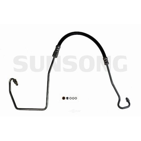Sunsong Power Steering Pressure Line Hose Assembly-Pump To Hydroboost, 3402258 3402258