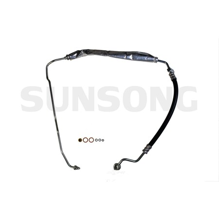 Sunsong Power Steering Pressure Line Hose Assembly 2006-2010 Hyundai Sonata 2. 3402416