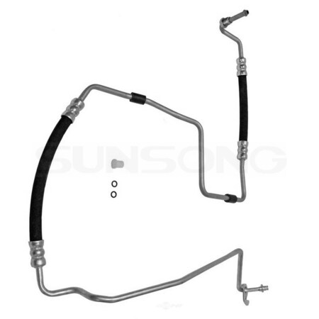 Sunsong 3403232 Power Steering Pressure Line Hose Assembly