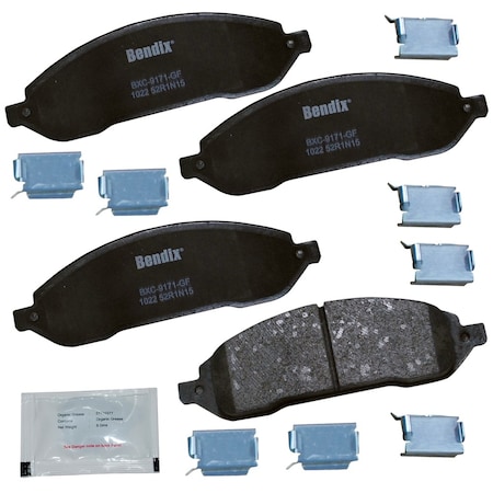 Bendix Disc Brake Pad Set 2004-2007 Ford Freestar 3.9L 4.2L, CFC1022 CFC1022
