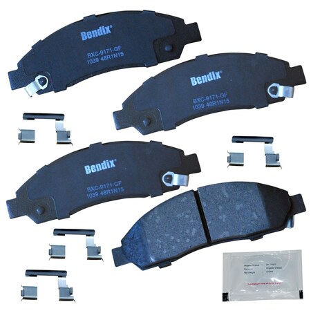 Bendix Bendix Premium Copper Free Ceramic BPR Disc Brake Pad - Front, CFC1039 CFC1039