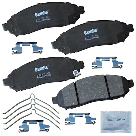Bendix Bendix Premium Copper Free Ceramic BPR Disc Brake Pad - Front, CFC1094 CFC1094