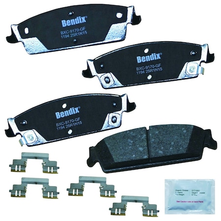 Premium Copper Free Ceramic Disc Brake Pad - Rear, CFC1194