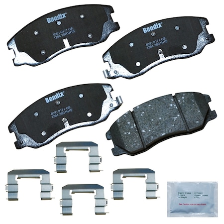 Bendix Bendix Premium Copper Free Ceramic BPR Disc Brake Pad - Front, CFC1264 CFC1264