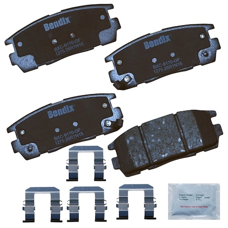 Bendix Bendix Premium Copper Free Ceramic BPR Disc Brake Pad - Rear, CFC1275 CFC1275