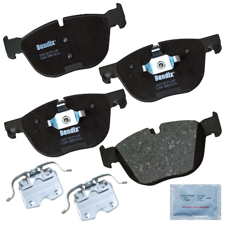 Bendix Bendix Premium Copper Free Ceramic BPR Disc Brake Pad - Front, CFC1294 CFC1294