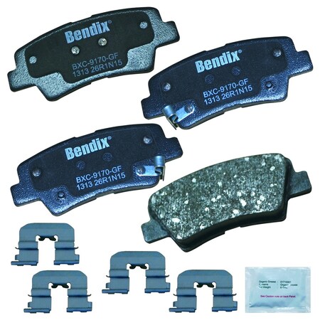 Bendix Bendix Premium Copper Free Ceramic BPR Disc Brake Pad - Rear, CFC1313 CFC1313