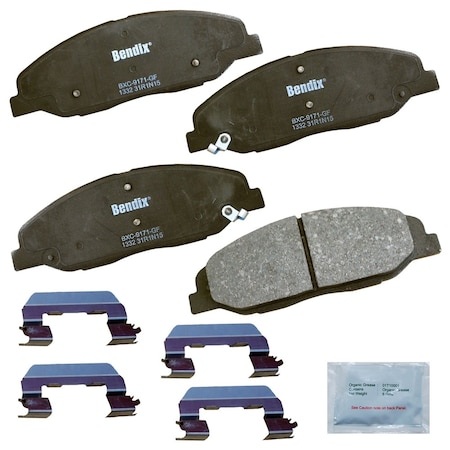 Disc Brake Pad Set-Premium Copper Free Ceramic BPR Disc Brake Pad Front Bendix Disc Brake Pad Set-Premium Copper Free Ceramic BPR Disc Brake Pad Front Bendix