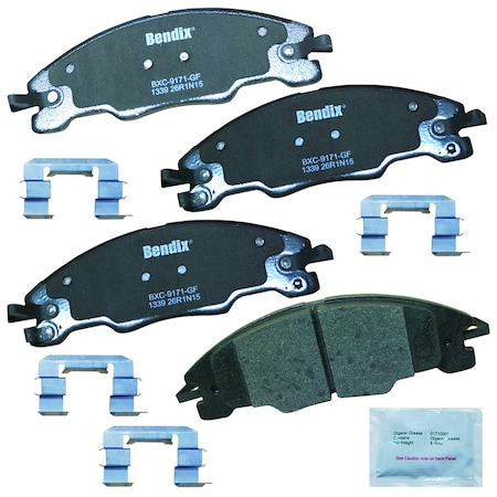 Bendix Bendix Premium Copper Free Ceramic BPR Disc Brake Pad - Front, CFC1339 CFC1339