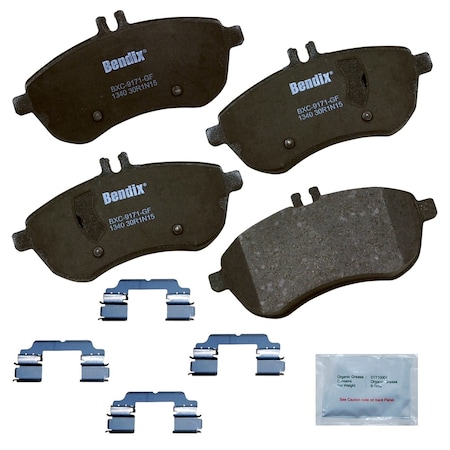 Bendix Bendix Premium Copper Free Ceramic BPR Disc Brake Pad - Front, CFC1340 CFC1340