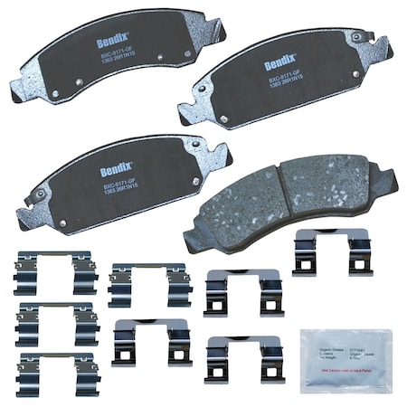 Bendix Premium Copper Free Ceramic Disc Brake Pad - Front, CFC1363 CFC1363