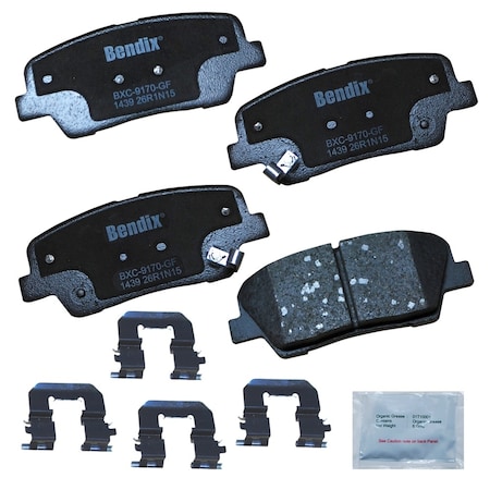 Bendix Bendix Premium Copper Free Ceramic BPR Disc Brake Pad - Rear, CFC1439 CFC1439