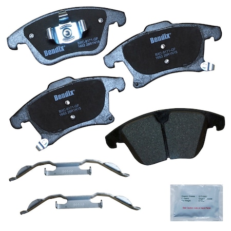 Bendix Bendix Premium Copper Free Ceramic BPR Disc Brake Pad - Front, CFC1653 CFC1653