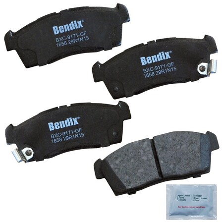 Bendix Disc Brake Pad Set 2012-2016 Mitsubishi i-MiEV - -L ELECTRIC, CFC1658 CFC1658