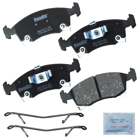 Bendix Disc Brake Pad Set 2013-2017 Fiat 500 - -L ELECTRIC, CFC1720 CFC1720
