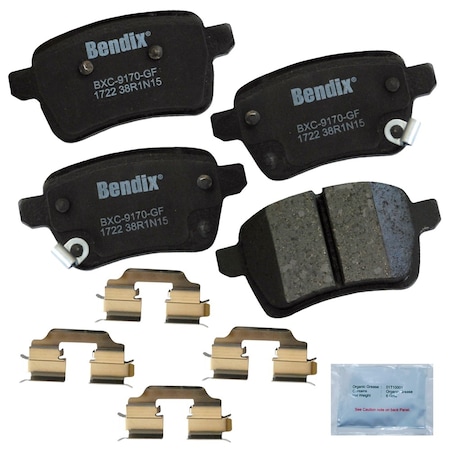 Bendix Disc Brake Pad Set 2014-2017 Fiat 500L 1.4L, CFC1722 CFC1722