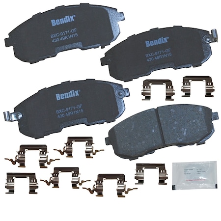Bendix Bendix Premium Copper Free Ceramic BPR Disc Brake Pad - Front, CFC430 CFC430