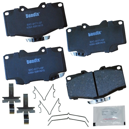 Bendix Premium Copper Free Ceramic BPR Disc Brake Pad - Front, CFC436A CFC436A