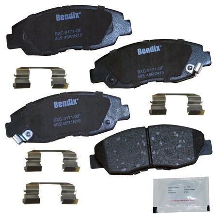 Bendix Bendix Premium Copper Free Ceramic BPR Disc Brake Pad - Front, CFC465 CFC465
