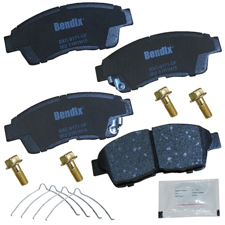 Bendix Bendix Premium Copper Free Ceramic BPR Disc Brake Pad - Front, CFC562 CFC562