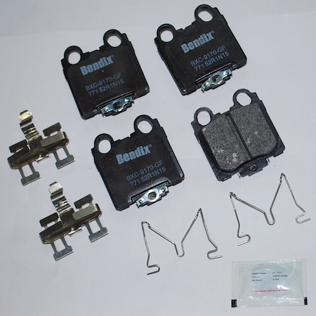 Bendix Bendix Premium Copper Free Ceramic BPR Disc Brake Pad - Rear, CFC771 CFC771