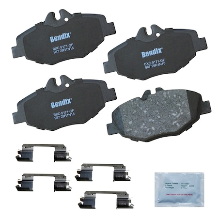 Bendix Bendix Premium Copper Free Ceramic BPR Disc Brake Pad - Front, CFC987 CFC987
