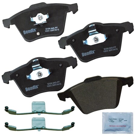 Bendix Bendix Prm Copper Free Semi-Metallic BPR Disc Brake Pad-Front, CFM1003 CFM1003