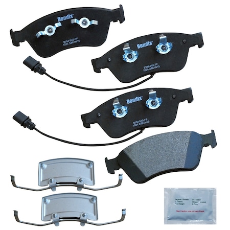 Bendix Bendix Prm Copper Free Semi-Metallic BPR Disc Brake Pad-Front, CFM1024 CFM1024