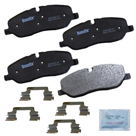 Bendix Bendix Prm Copper Free Semi-Metallic BPR Disc Brake Pad-Front, CFM1098 CFM1098