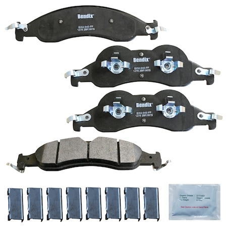 Bendix Bendix Prm Copper Free Semi-Metallic BPR Disc Brake Pad-Front, CFM1278 CFM1278