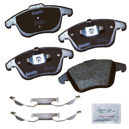 Bendix Bendix Prm Copper Free Semi-Metallic BPR Disc Brake Pad-Front, CFM1306 CFM1306