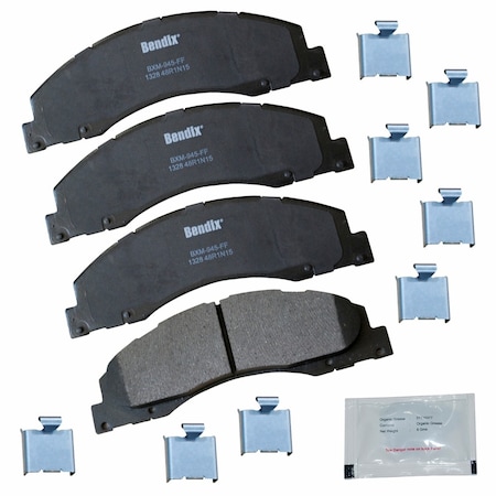 Bendix Bendix Prm Copper Free Semi-Metallic BPR Disc Brake Pad-Front, CFM1328 CFM1328