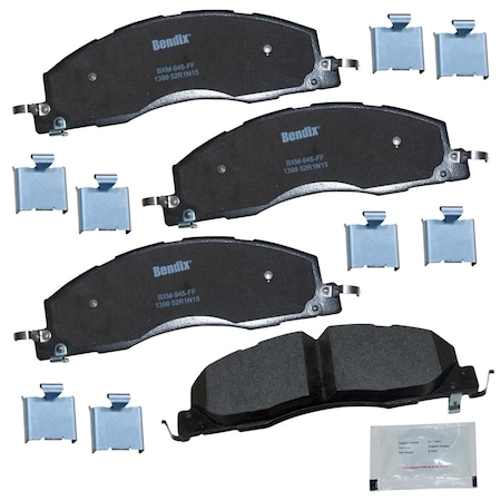 Bendix Bendix Prm Copper Free Semi-Metallic BPR Disc Brake Pad-Front, CFM1399 CFM1399